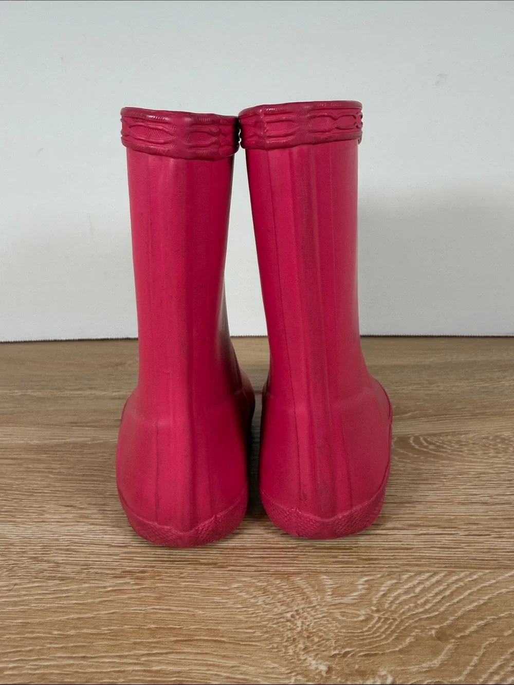 Hunter Kids Bright Pink Waterproof Rain Boots